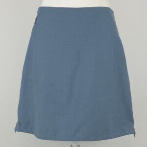 Patagonia Women's Size 6 Blue Woven High Rise Side Zip A-Line Casual Skort